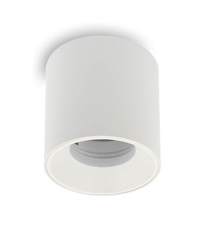 SPOT LIGHT FIXTURE SURFACE MOUNTED OLA S00 GU10 Φ85x81mm WHITE & WHITE 2012640 VITO