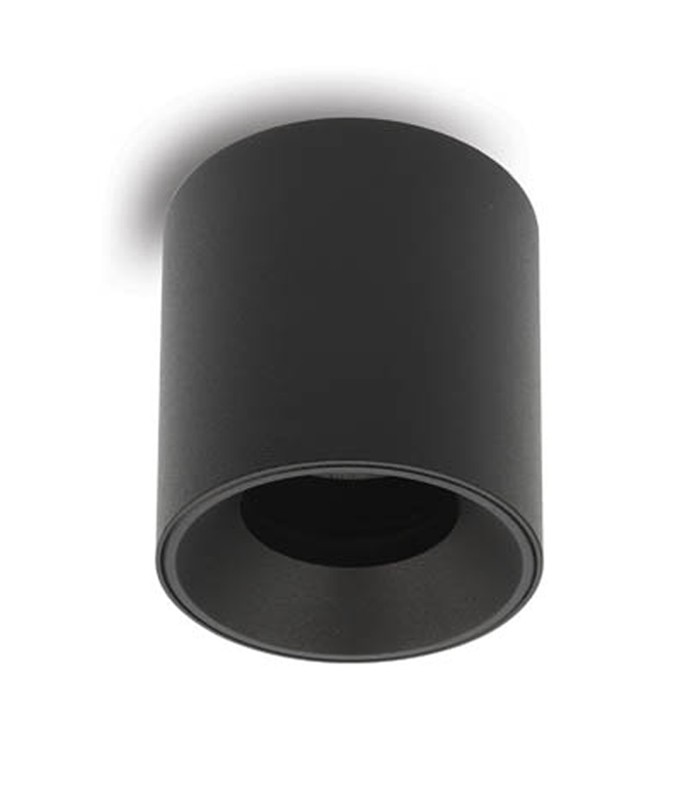 SPOT LIGHT FIXTURE SURFACE MOUNTED OLA S11 GU10 Φ85x81mm BLACK & BLACK 2012650 VITO