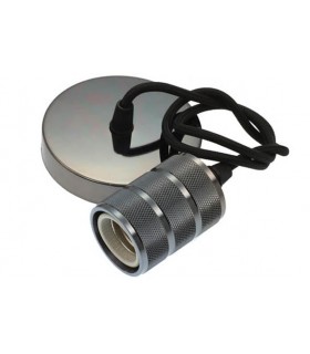 PENDANT WITH 1M CABLE ESTELLE-D124Z E27 BLACK  7320260 VITO