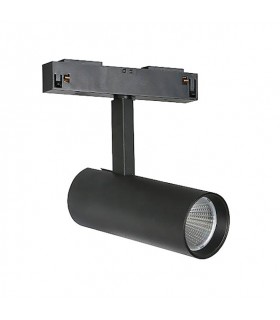 LED MAGNETIC TRACK LIGHT MAGNA-S1 20W 1600Lm 3000K (WARM WHITE) 24⁰ Φ60x140mm 48V BLACK 2102140 VITO
