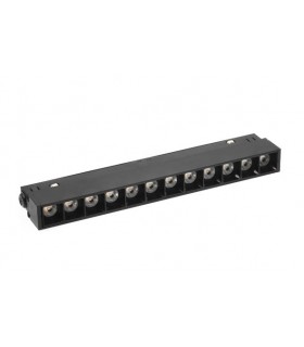 LED MAGNETIC TRACK LIGHT LINEAR MAGNA-S2 12W 984Lm 4000K (NATURAL WHITE) 36⁰ 220x22x25mm 48V BLACK 2102090 VITO