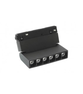 LED MAGNETIC TRACK LIGHT ROTATEABLE MAGNA-S3 6W 480Lm 3000K (WARM WHITE) 36⁰ 110x22x110mm 48V BLACK 2102180 VITO