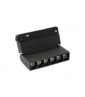 LED MAGNETIC TRACK LIGHT ROTATEABLE MAGNA-S3 12W 994Lm 4000K (NATURAL WHITE) 36⁰ 220x22x110mm 48V BLACK 2102210 VITO