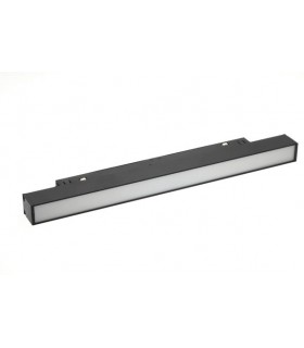 LED MAGNETIC TRACK LIGHT LINEAR MAGNA-S4 20W 1640Lm 4000K (NATURAL WHITE) 120⁰ 600x22x25mm 48V BLACK 2102030 VITO