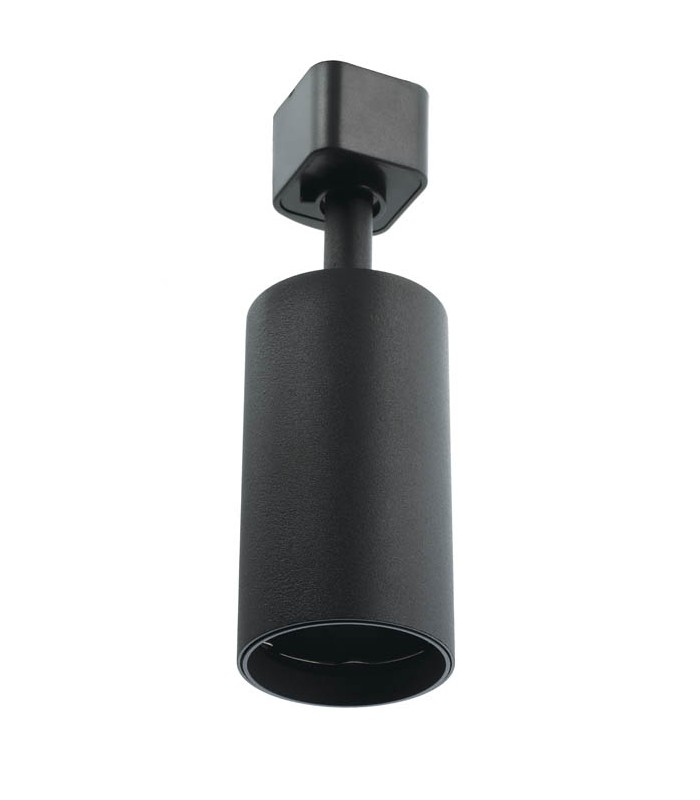 TRACK LIGHT GU10 MONOPHASE BLACK LUMO T Φ55x100mm