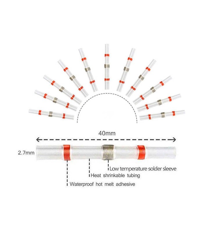 Eay Solder Waterproof Seal IP67 Heat Shrink Wire Connector 0,5 - 1,0 mm2 7200130 VITO