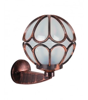 OUTDOOR GARDEN LIGHT LIVORNO-W E27 IP44  PLASTIC Φ240x310mm ANTIQUE 3242130 VITO