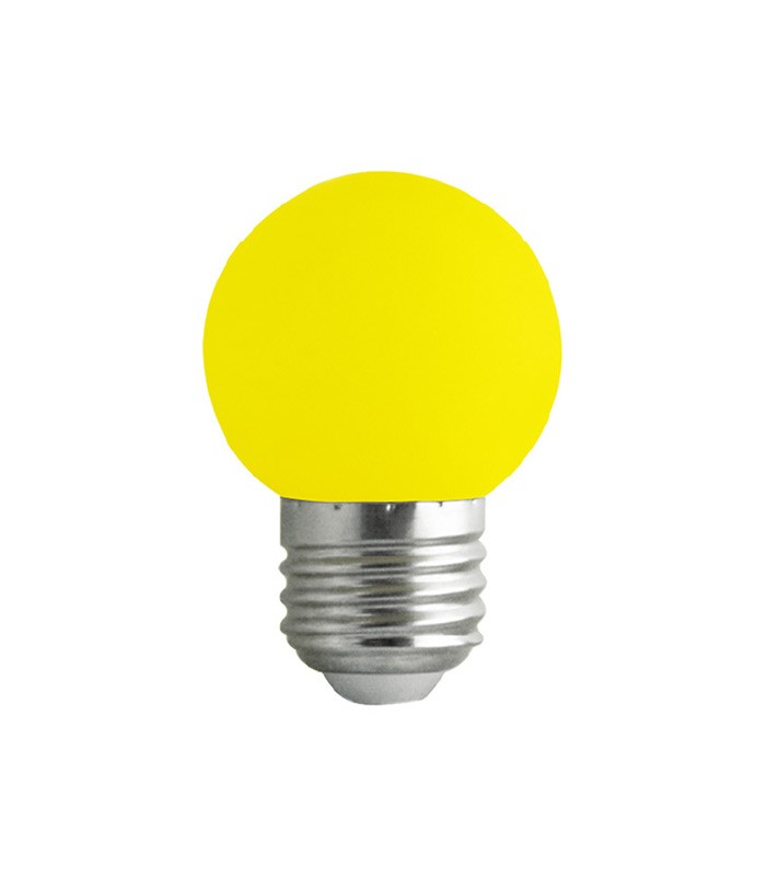 LED BULB COLORLED G45 E27 2W YELLOW 1501560 VITO