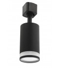 TRACK LIGHT GU10 MONOPHASE BLACK & TRANSPARENT LUMO T Φ55x100mm 2102260 VITO