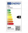 LED FLOODLIGHT RONA 200W 24000Lm 6000K (COOL WHITE) IP65 GREY 3022810 VITO