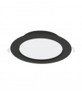 LINA-R 18W 4000K Φ205 BLACK ROUND RECESSED LED PANEL 2027221 VITO