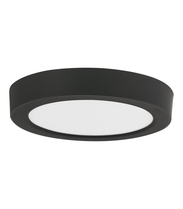 LARA-R 18W 4000K D217 BLACK ROUND SURFACE-MOUNT LED PANEL 2027381 VITO