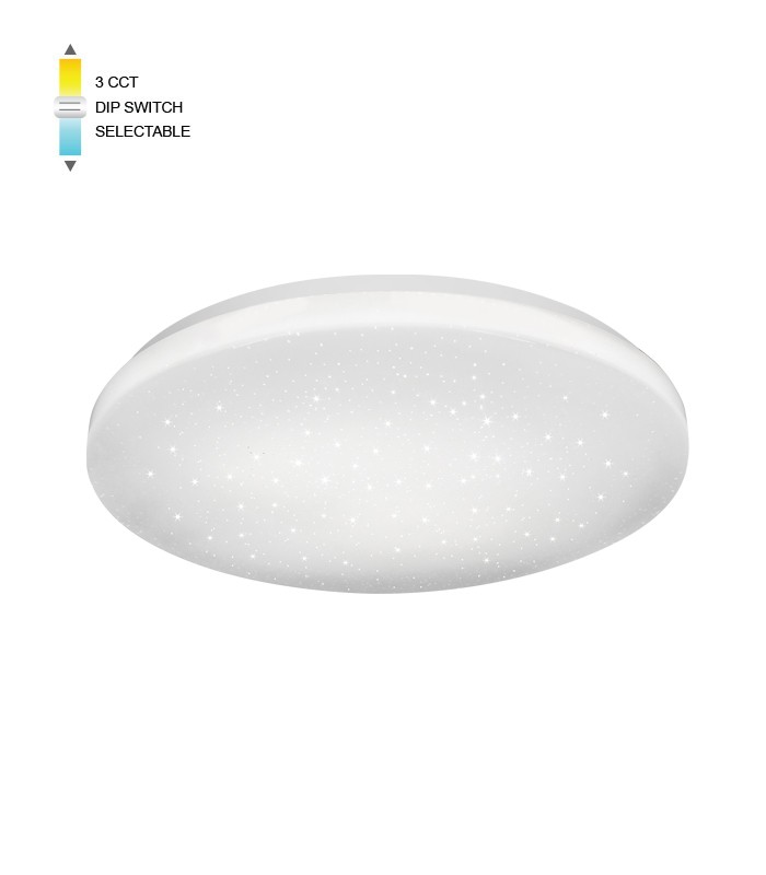 STAR EFFECT LED CEILING LAMP COSMOS R-26 φ260*H55 12W 3xCCT-DIP 2027610 VITO