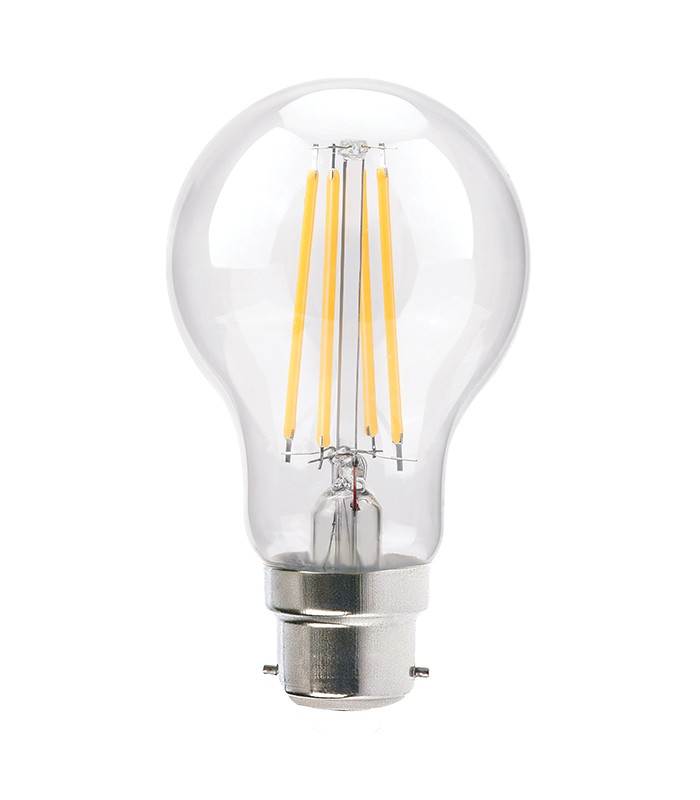 LED FILAMENT BULB LEDISONE-2 CLEAR A60 8W B22 2700K 1000lm 1519850 VITO