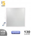 LED PANEL BACKLIGHT ZAGREY-A 36W 4000K 4680Lm 5YEARS WARRANTY UGR19 SAMSUNG CHIP LIFUD DRIVER 595X595MM WHITE 10PCS/CTN 2430300 