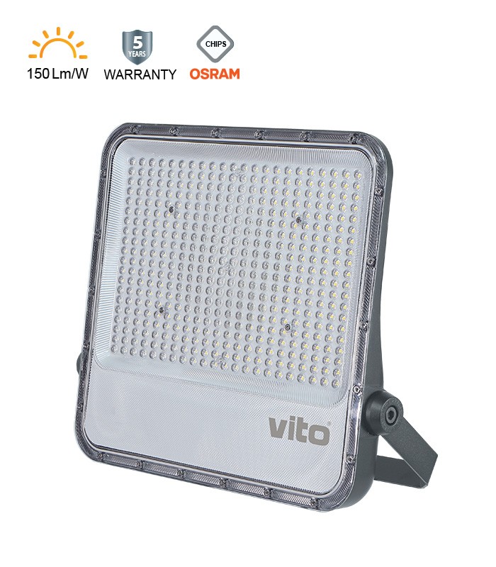 LED FLOODLIGHT RONA+ 300W 6000K 45600lm IP66 IK08 3022825 VITO