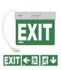 RECHARGEABLE EMERGENCY EXIT LAMP EXIT-10 2W 6500K 100Lm LITHIUM BATTERY ALL-SIGNS-IN IP20 5020141 VITO