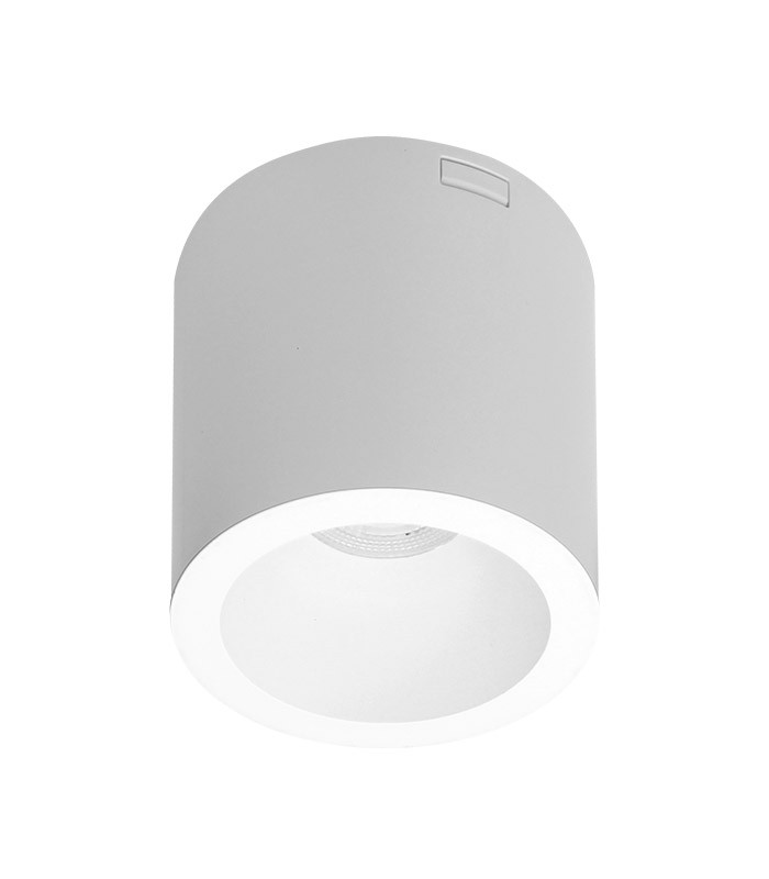 LED CEILING SPOT ORBIS-F 7W 3xCCT (3000K/4200K/6500K) 840Lm 60°-FIXED IP20 Φ9*10CM WHITE 2103150 VITO