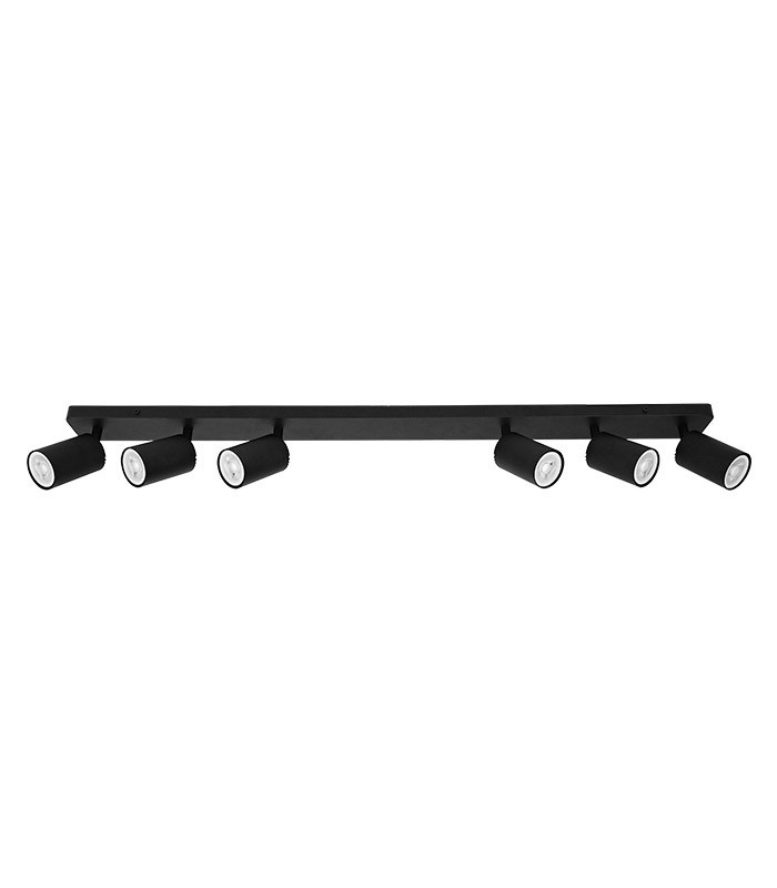 SPOT FIXTURE LUGO-6 GU10 920x125MM BLACK 2103220 VITO