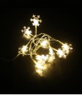 CHRISTMAS LIGHTING NATALE-14 SNOWFLAKE 10LED 2700K 1M 2xAA IP20 TRANSPARENT WITH TIMING FUNCTION 5620691 VITO