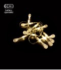 CHRISTMAS LIGHTING NATALE-17 CRYSTALDROP 10LED 2700K 1M 2xAA IP20 TRANSPARENT WITH TIMING FUNCTION 5620721 VITO