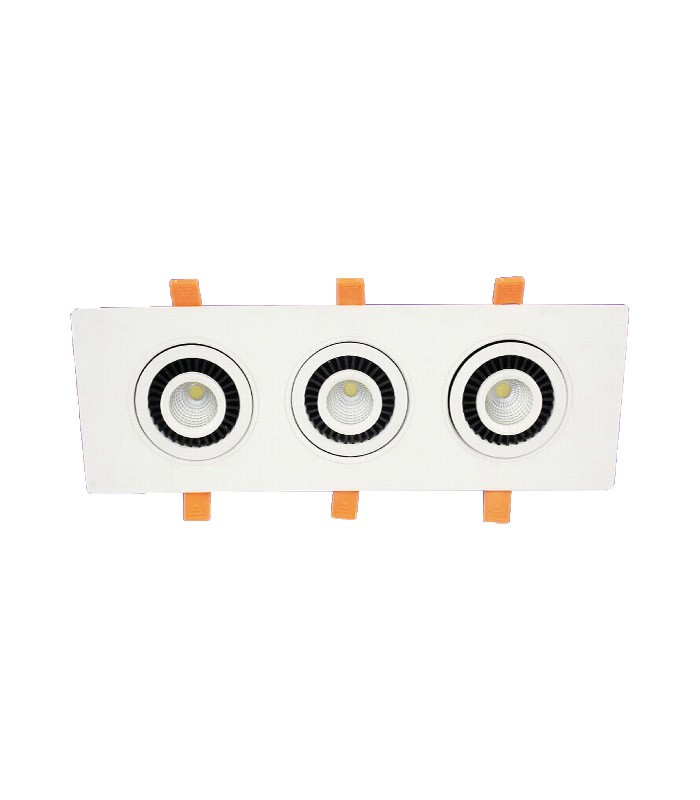 VT/PAN-3/3x5W/COB/6000K/220V/SQUARE/LED SPOTLIGHT 2101220 VITO