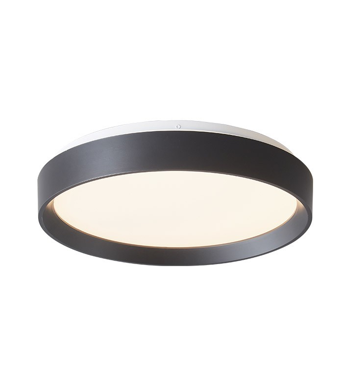 LED CEILING LAMP EMILIA R35 Ø380xH65 35W 3xCCT (3000K/4000K/6500K) 3325Lm MAT BLACK 2027890 VITO