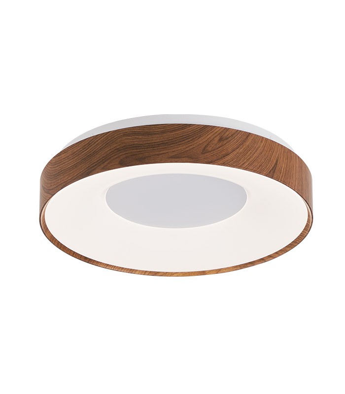 LED CEILING LAMP DESITA R25 Ø385xH80 25W 3xCCT (3000K/4000K/6500K) 2125Lm WALNUT 2027910 VITO
