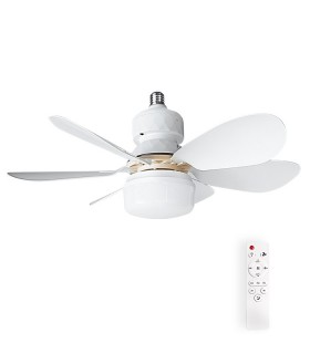 CEILING FAN WITH LED LAMP FANLUX-A6 12W 3xCCT (3000K/4500K/6500K) 1020Lm 42CM WHITE REMOTE 2027710 VITO