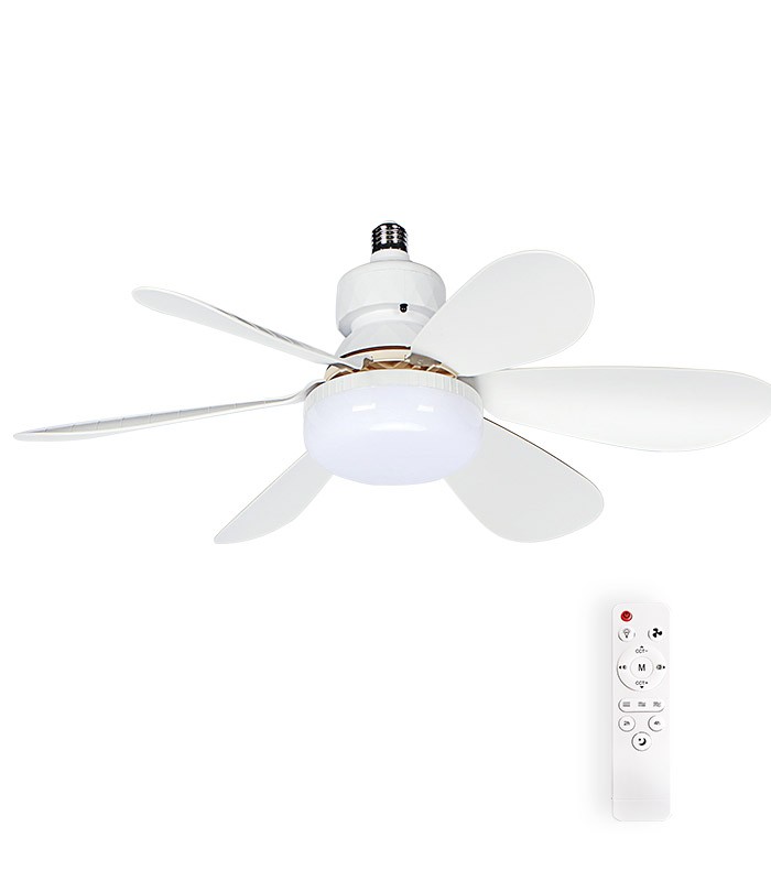 CEILING FAN WITH LED LAMP FANLUX-A6 15W 3xCCT (3000K/4500K/6500K) 1275Lm 52CM WHITE REMOTE 2027720 VITO