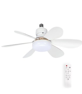 CEILING FAN WITH LED LAMP FANLUX-A6 15W 3xCCT (3000K/4500K/6500K) 1275Lm 52CM WHITE REMOTE 2027720 VITO