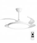 CEILING FAN WITH LED LAMP FANLUX-D4 30W 3xCCT (3000K/4500K/6500K) 2250Lm 106CM WHITE REMOTE 2027780 VITO