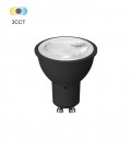 LED BULB ADVANCE-PRO PAR16 GU10 6W 3CCT (2700K/4000K/6400K) 660Lm 38° BLACK 1519930 VITO