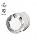 INLINE EXTRACTOR FAN DUCT TYPE VENTI-P120 PIPE Φ120MM 15W WHITE WITH PLASTIC SHUTTER 8005310 VITO