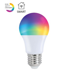 SMART LED BULB SAGA PRO A60 E27 9W RGB+3CCT(2700K/4000K/6400K) 855Lm WIFI TUYA 1519900 VITO