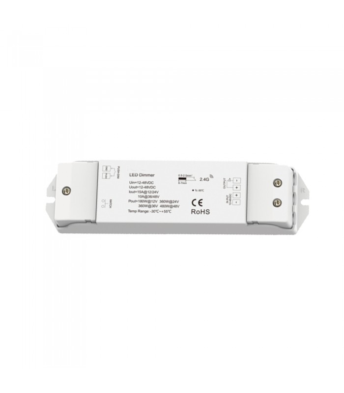 DIMMABLE CONTROLLER MAESTRO-6 RF + PUSH DIM 1xCH 12V-48VDC IP20 6210210 VITO
