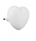 MINI LED NIGHT LAMP LOVE 0.5W 2700K WHITE 220V EU.PLUG LIGHT SENSOR 5200730 VITO
