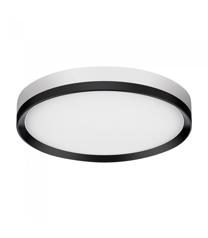 PLASTIC LED BULKHEAD PLUTO 30W 3CCT (3000K/4000K/6500K) 3300Lm Ø280*38MM IP44 BLACK   3401300 VITO