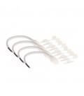ACCESSORY SET for StripLED 220V COB (5541120-5541130-5541140) 4PCS POWER CABLE WITH CONNECTOR  10PCS END-CAPS  50PCS CLIPS 55411