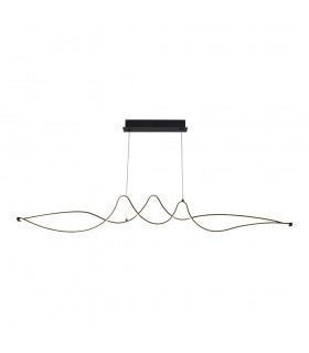 DECORATIVE LED LIGHTING FIXTURE SUSAN 1200*1150*H60MM 24W 4000K 2280Lm BLACK 2028160