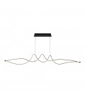 DECORATIVE LED LIGHTING FIXTURE SUSAN 1200*1150*H60MM 24W 4000K 2280Lm BLACK 2028160