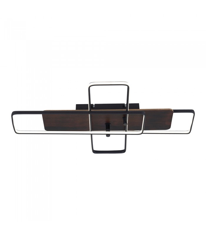 DECORATIVE LED LIGHTING FIXTURE VIOLIN 600*400*H85MM 30W 4000K 2100Lm BLACK+WALNUT 2028230