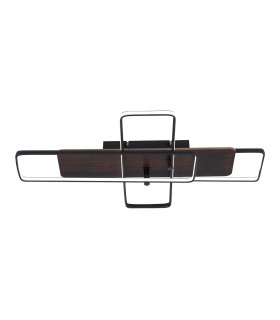 DECORATIVE LED LIGHTING FIXTURE VIOLIN 600*400*H85MM 30W 4000K 2100Lm BLACK+WALNUT 2028230