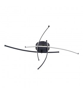 DECORATIVE LED LIGHTING FIXTURE IRIS 670*670*H90MM 30W 4000K 2400Lm BLACK 2028090