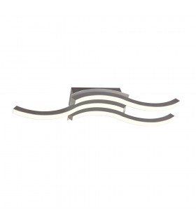 DECORATIVE LED LIGHTING FIXTURE LUNAR 440*123*H73 12W 3CCT-DIP (3000K/4000K/6000K) 1080Lm SILVER 2028650