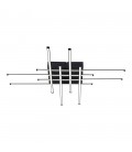 DECORATIVE LED LIGHTING FIXTURE HALO 600*600*H70MM 30W 4000K 2550Lm BLACK 2028140