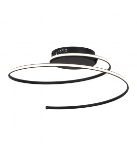 DECORATIVE LED LIGHTING FIXTURE SPIRAL Φ370*H175MM 30W 4000K 2850Lm BLACK 2028100