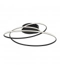 DECORATIVE LED LIGHTING FIXTURE ELZA Φ500*H60MM 40W 4000K 3400Lm BLACK 2028070