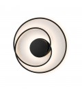 DECORATIVE LED LIGHTING FIXTURE ELZA Φ500*H60MM 40W 4000K 3400Lm BLACK 2028070