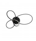 DECORATIVE LED LIGHTING FIXTURE FLORA 490*380*H135MM 30W 4000K 2550Lm BLACK 2028120